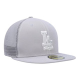 Gorra New Era Los Angeles Dodgers 59fifty Practica Bateo Gri