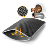 Cat Litter Mat, Cat Litter Box Mat Double Layer Honeycomb