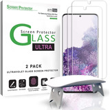 2 Vidrios Templados Para Samsung S20 Plus Uv Gel Amfilm