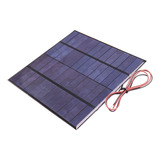 Placa Painel Célula Solar Fotovoltaica 12v 250ma 3w Com Fios