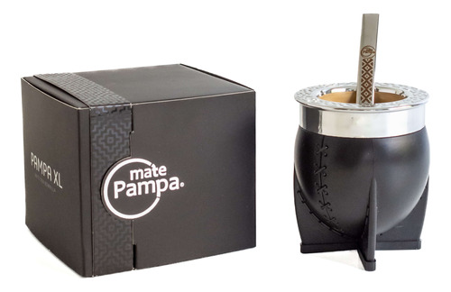 Mate Pampa Imperial Xl Con Bombilla De Acero Inoxidable