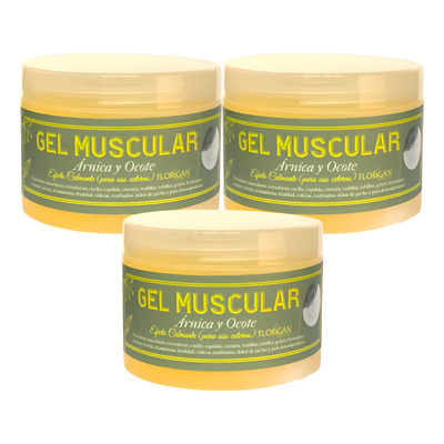 Gel Muscular Calmante Árnica & Ocote 350gr Florigan® 3 Pzas  | MercadoLibre