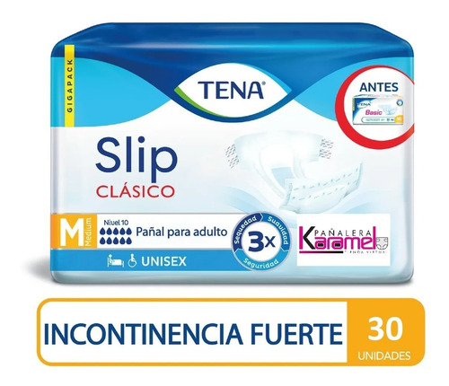 Tena Slip Clásico Talla M X 60 - Unidad a $1800