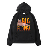 Tops Big Floppa Meme Lindo Gato Caracal Impreso Sudaderas Co