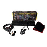 Pack Teclado + Mouse + Audifono + Padmouse  Gamer Led 