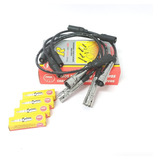 Kit Juego Cable +4 Bujias Vw Saveiro Gol 1.6 1.8 95/14