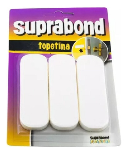 Topetina Suprabond Rectangular Autoadhesiva Blanca 3u