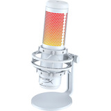 Micrófono Usb Iluminación Rgb Hyperx Quadcast S Blanco Color White