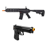 Combo Hk 416 Beretta 92fs Electrica 6mm Airsoft Xtrm P