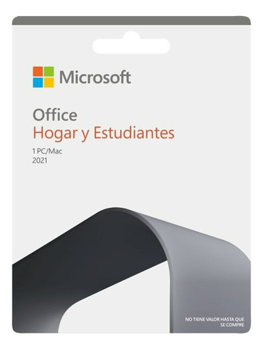Microsoft Office  Hogar Y Estudiantes 2021 Perpetuo Mac