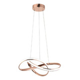 Lustre Pendente Moderno Em Led 40w 3 Em 1- Nitrolux Rosé 02r