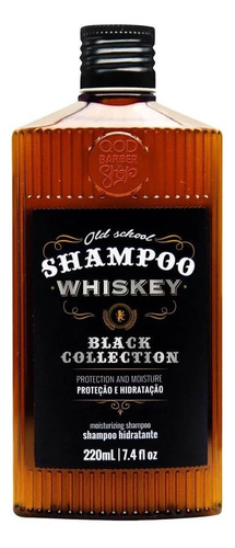 Shampoo Old School Whiskey 220ml Hidratação Profunda Qod