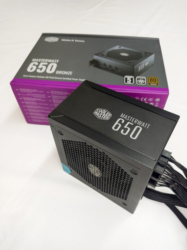 Fonte 650w Cooler Master, 80 Plus Bronze, Semi-modular Mw