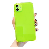 Funda Protector Para iPhone Candy Neon Resistente Airbag 3d