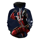 Sudadera Con Capucha Para Hombre Con Estampado 3d Deadpool