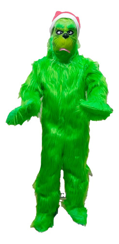 Disfraz De Grinch Para Niño Con Máscara