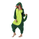 Pijama Importado Dinosaurio Verde 12809 Adultos S- M- L- Xl