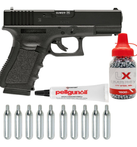 Gen 3 Glock 19 4.5mm Co2 1500 Bbs 10co2 Xtr P