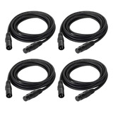 Eyeshot Cable Dmx De 10 Pies / 10.0 Ft, 4 Paquetes De Cables