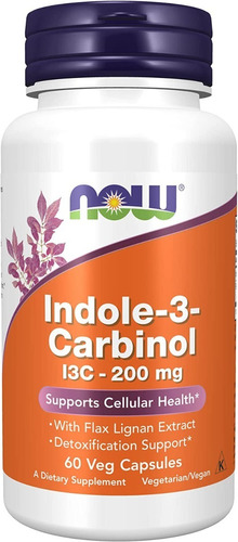 Now Foods | Indole-3-carbinol I3c | 200mg | 60 Veg Capsules