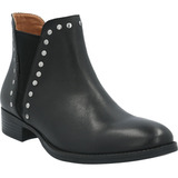 Botin Cuero Mujer Alva Negro Hush Puppies