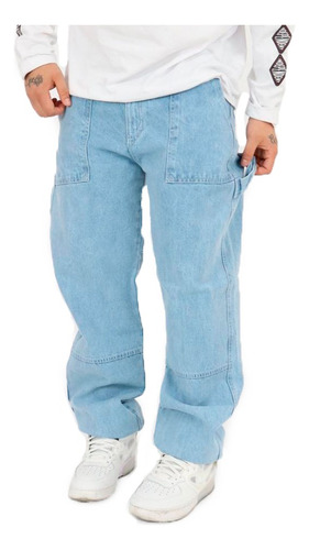 Jeans Hombre Pantalon Jean Cargo Mom Hombre Premium Denim
