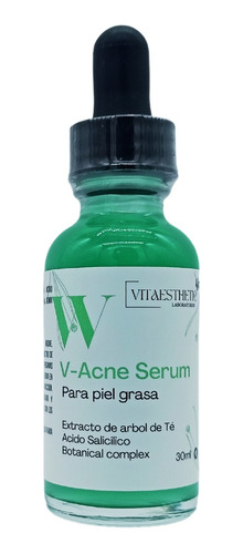 V-acne Serum Anti Acne Piel Grasa Con Acne Acido Salicilico
