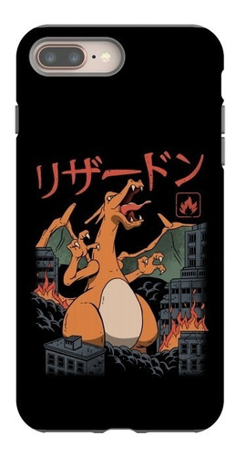 Estuche Forro iPhone Samsung Diseño Fire Kaiju