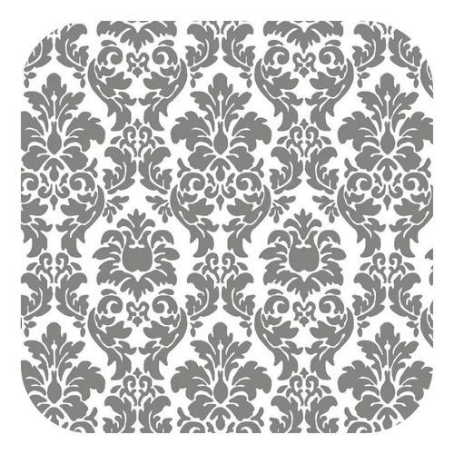 Papel Para Pared Muresco Vinilizado Damasco Gris 38103 Soul