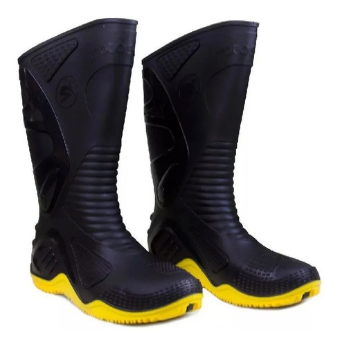 Bota Motosafe Motociclista Moto Impermeavel Pvc Cano Alto