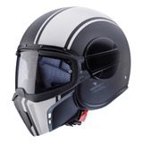 Casco Caberg Ghost Legend Abierto Negro Y Blanco + Pinlock