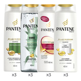 Pack 12 Shampoo Pantene 400 Ml Surtido