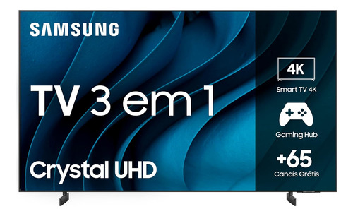 Smart Tv 43 Polegadas Samsung 4k Led 43cu8000 Game Hub