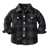 Camisa De Flanela I Kids Coats Xadrez De Manga Comprida Shac