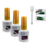 Kit Esmalte Em Gel Refletivo Olho De Gato Efeito Magnético 