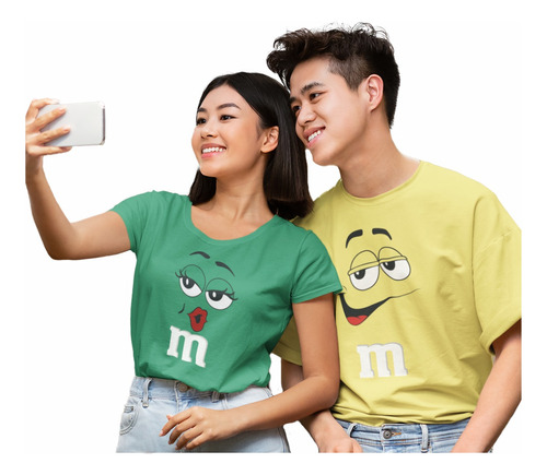 Playera Duo Para Novios, Parejas Enamorados M&m