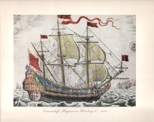 Lámina Antigua / Barco ( 1686 )