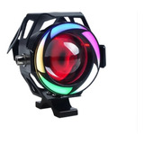 2 Faros Led Coloridos For Motocicleta U7 Angel Devil Eyes