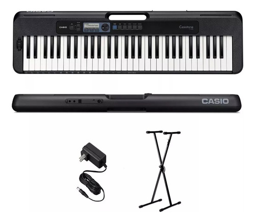 Teclado Organo Casio Cts300 61 T Sensitivo Soporte + Fuente