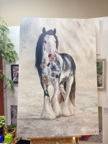 Caballos/pinturas/retrato/decoración/cuadro