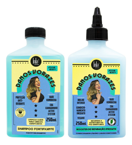 Lola Danos Vorazes Shampoo + Booster Reparador Pelo Dañado