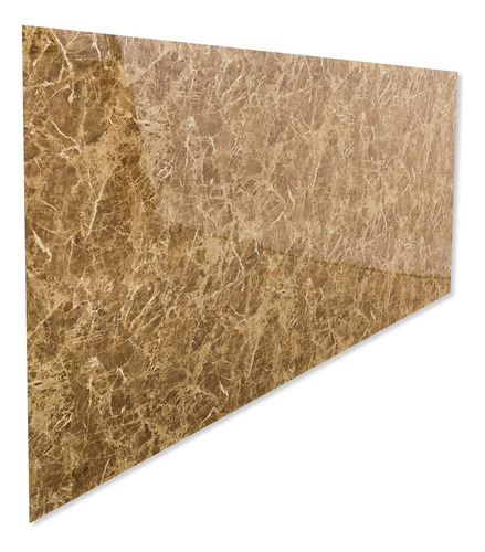 Panel Uv Revestimiento Pared Simil Piedra Pulido 122x 244cm Color Emperador Claro Liso