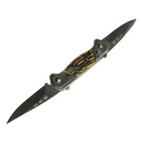 Cuchillo Navaja Cortapluma Defensa Tactico Recto 2caras Big