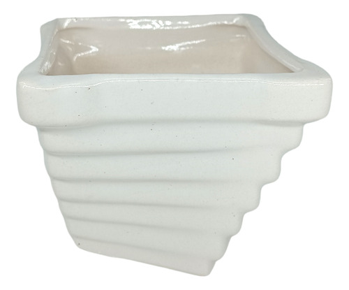 Macetero De Ceramica Super Blanco Pack De 3