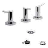 Griferia De Bidet 3 Agujeros Lever Cromo Fv Libby 295/39 Acabado Brillante