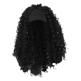 Chic Afro Kinky Curly Wig Hairpiece Charming Con 55-58cm