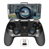 Controle Joystick Sem Fio Bluetooth + Adaptador Usb 4 Em 1