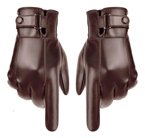 Guantes De Piel Sintética Para De Con Pantalla Para Hombre,