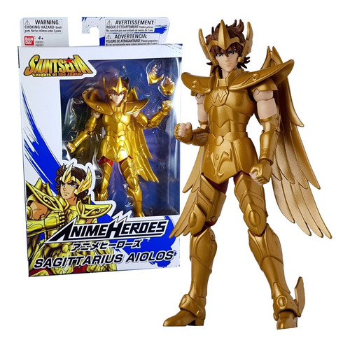 Figura Aioros De Sagitario Caballeros Del Zodiaco Bandai 