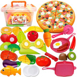 Funerica Play Kitchen - Juego De 43 Piezas Para Cortar Alime